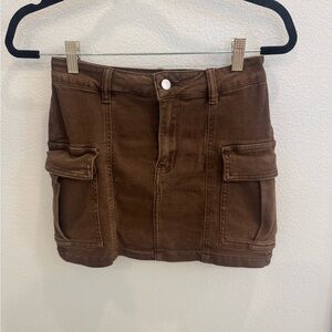 Windsor Brown Mini Skirt